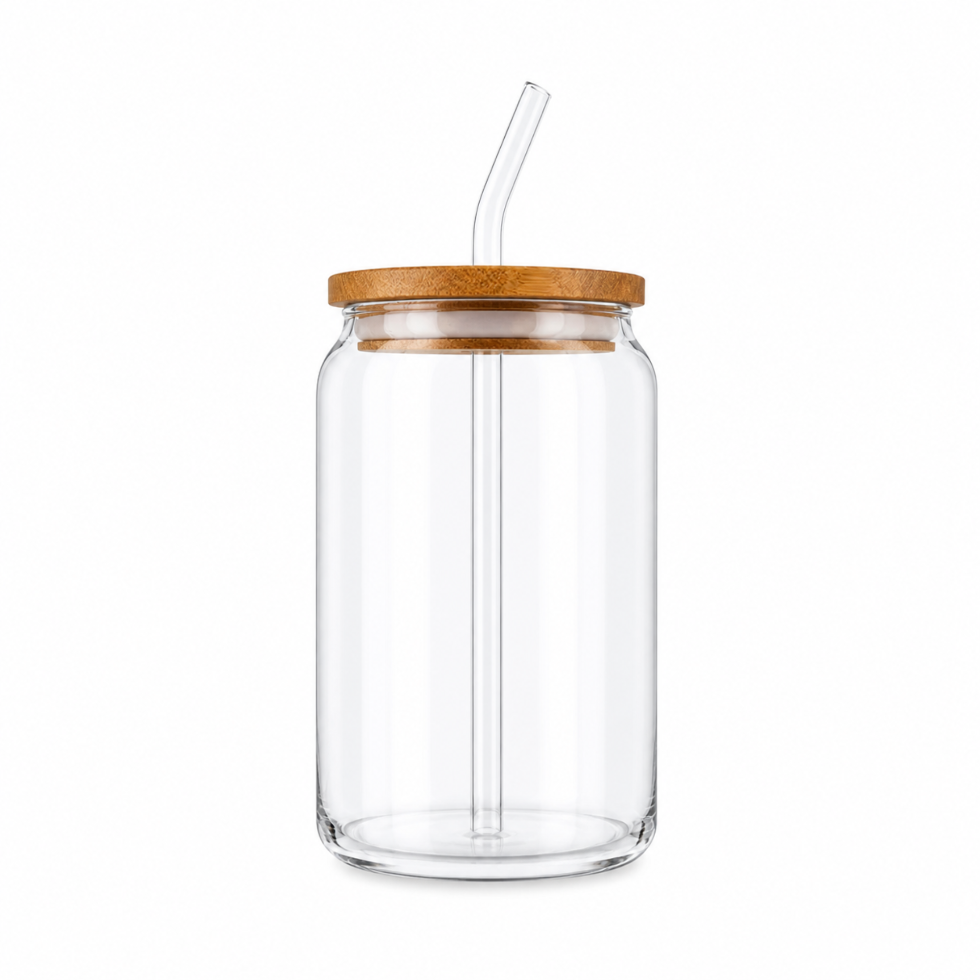 16oz Clear & Frosted Glass Cans